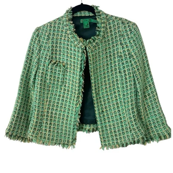 Tibi Tweed Wool Blazer - Picture 2 of 4